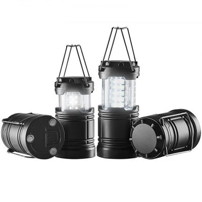 VEVOR Collapsible LED Camping Lanterns - Set of 4 Battery-Powered Lights